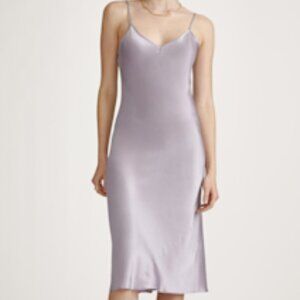 New Grey Lilac Silk Dress from Quince. Size Large. Not sold anymore. Never worn.